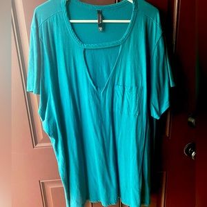 4x plus torrid t shirt pocket and cut out detail